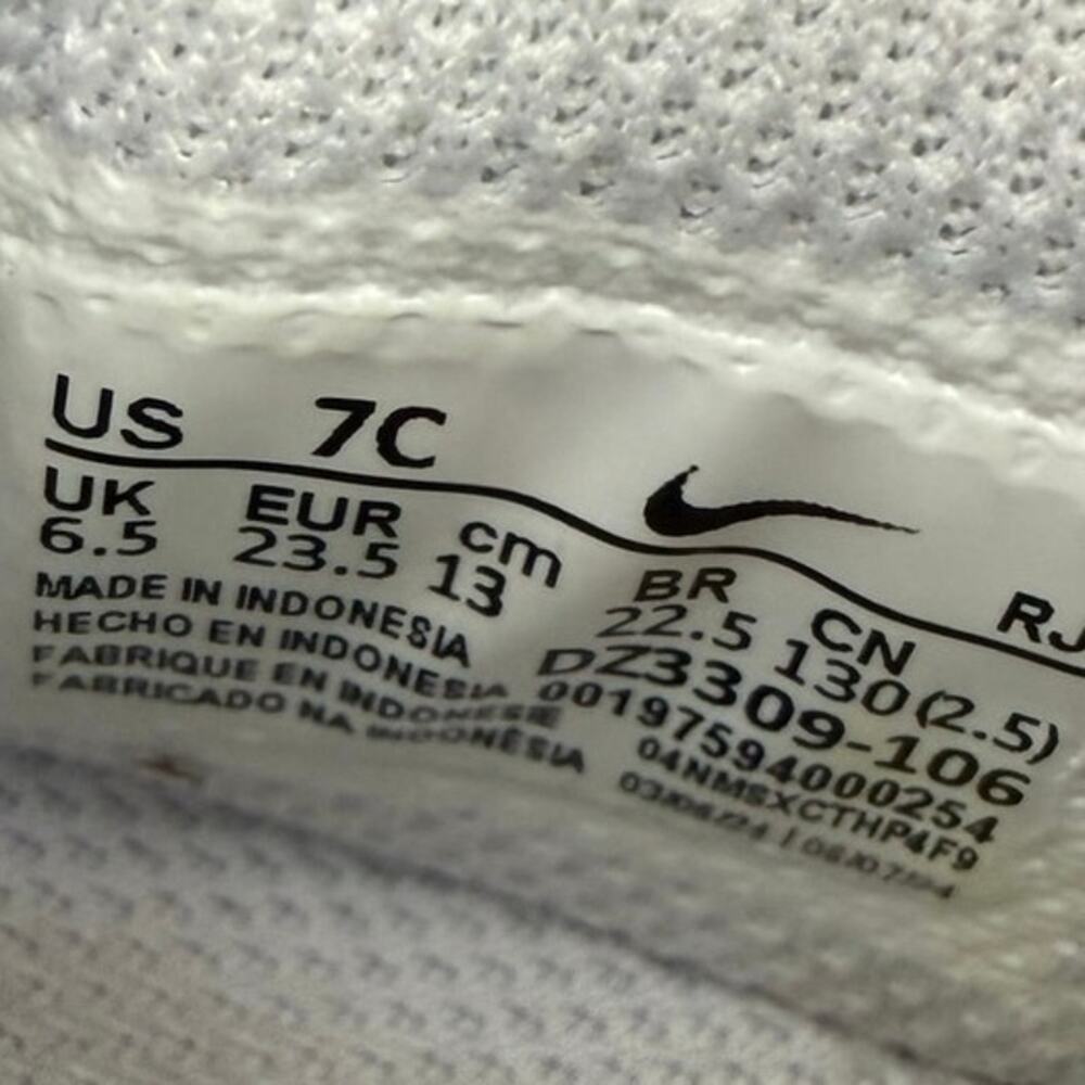 Nike Airmax 1 Easyon White/Black Toddler Sneakers- SZ 7 C - Picture 11 of 11